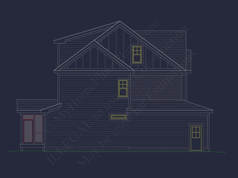 Charming house CAD Blueprint