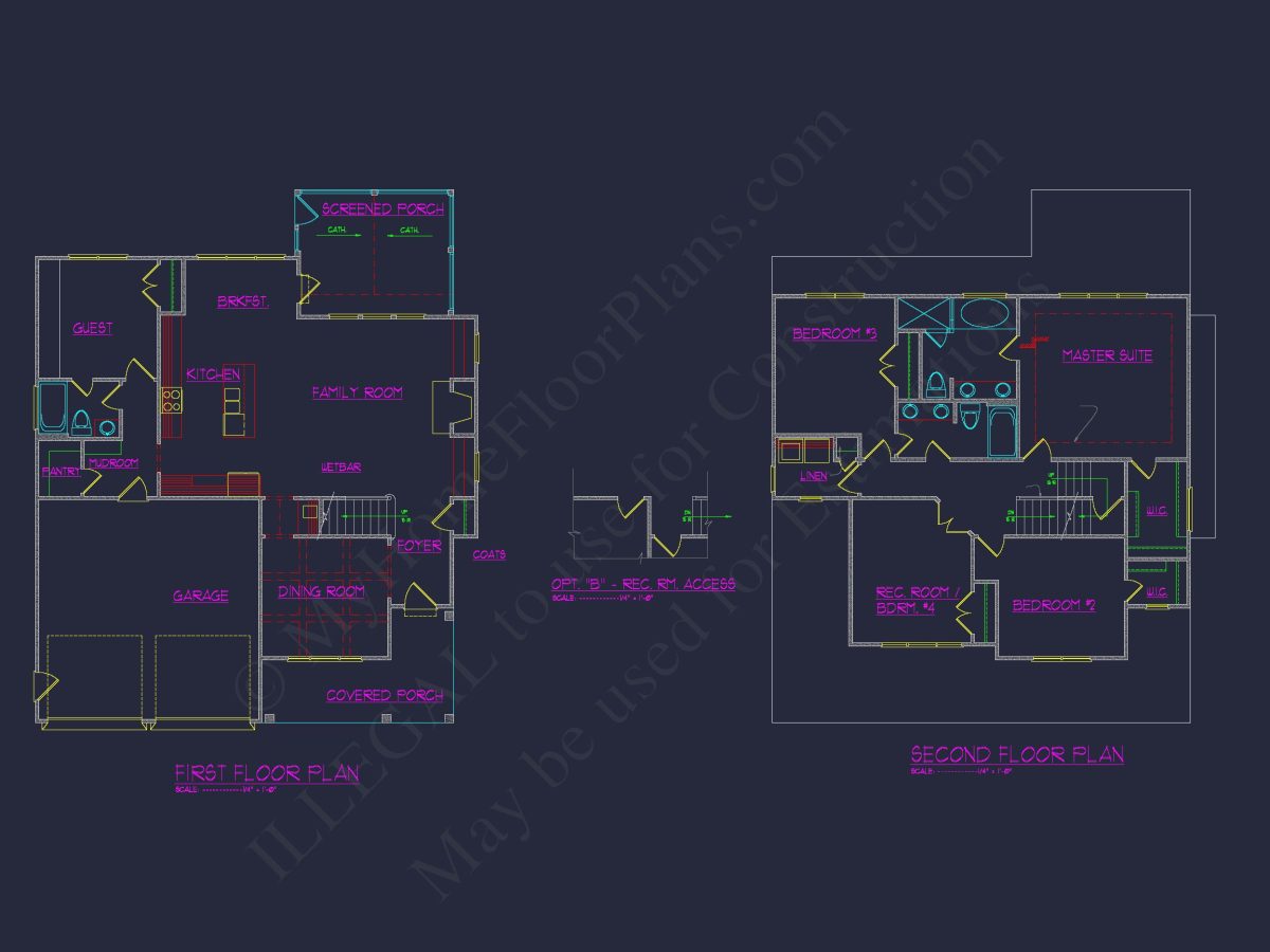 2.5-Floor Craftsman Plan