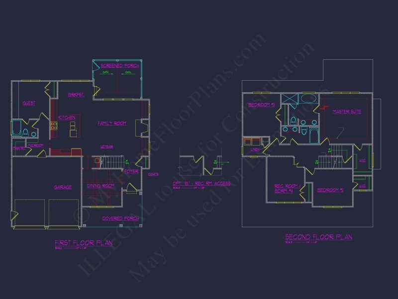 2.5-Floor Craftsman Plan