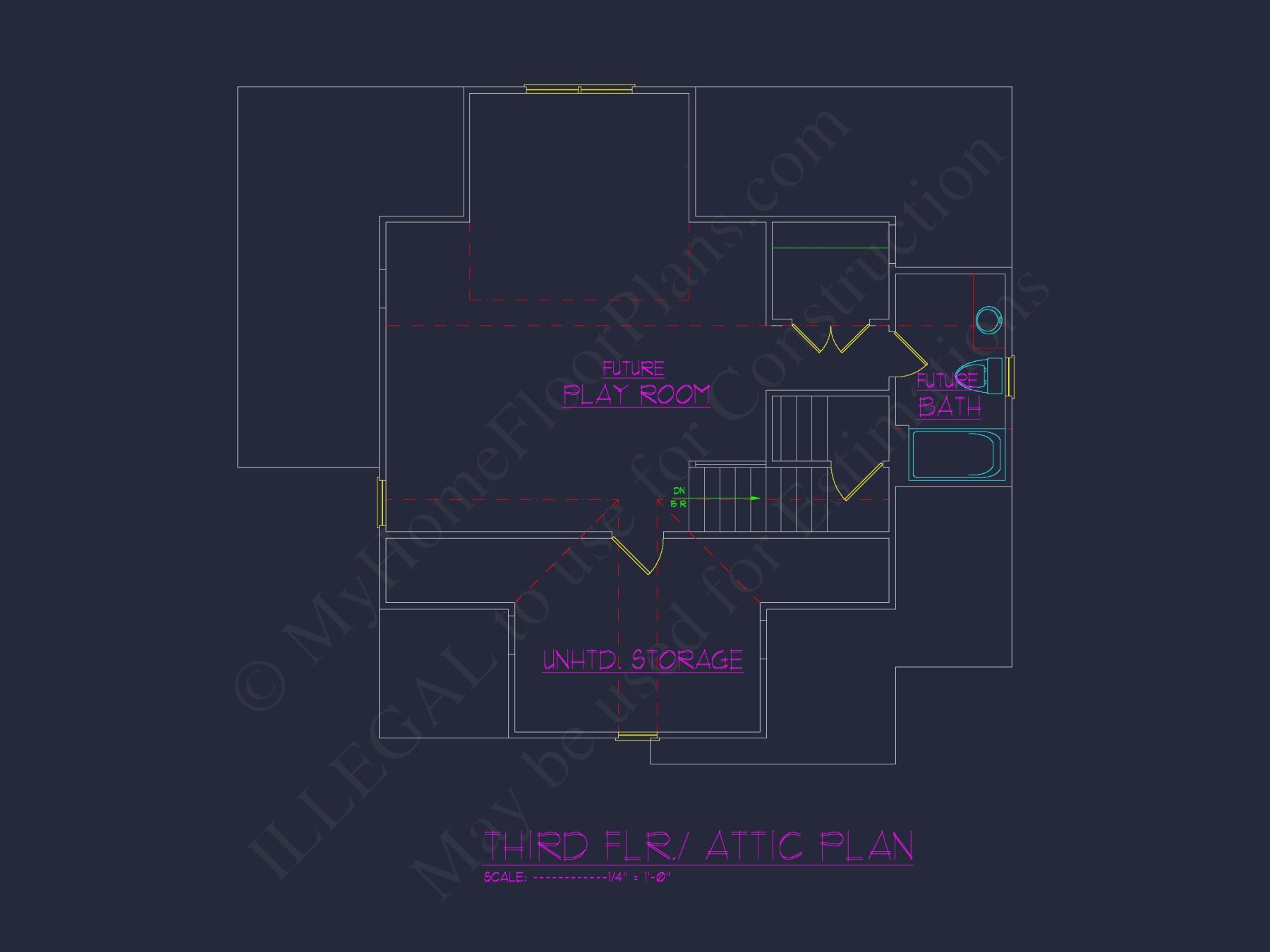 Charming house CAD Blueprint