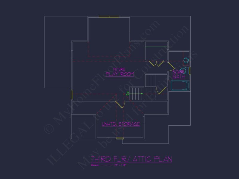 Charming house CAD Blueprint