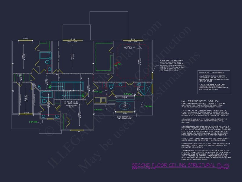 Charming house Floor Plan with 4 Bedrooms, 3.5 Baths & CAD Designs