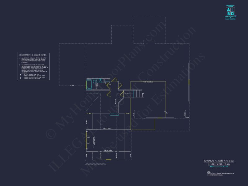 "Computer-aided design of a detailed blueprint and floor plan for a charming house"