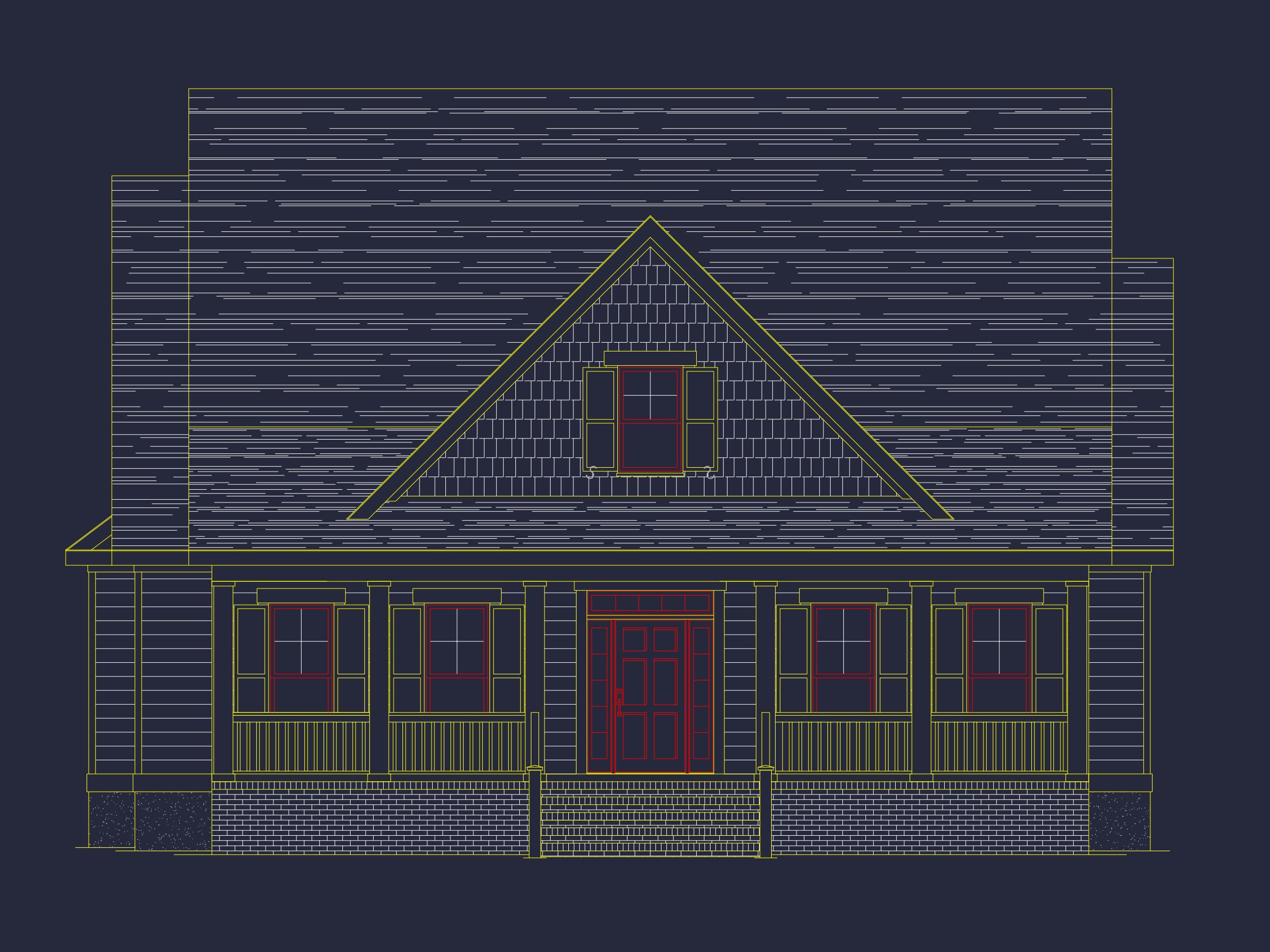 Charming house Floor Plan with CAD Designs,4 Bedrooms
