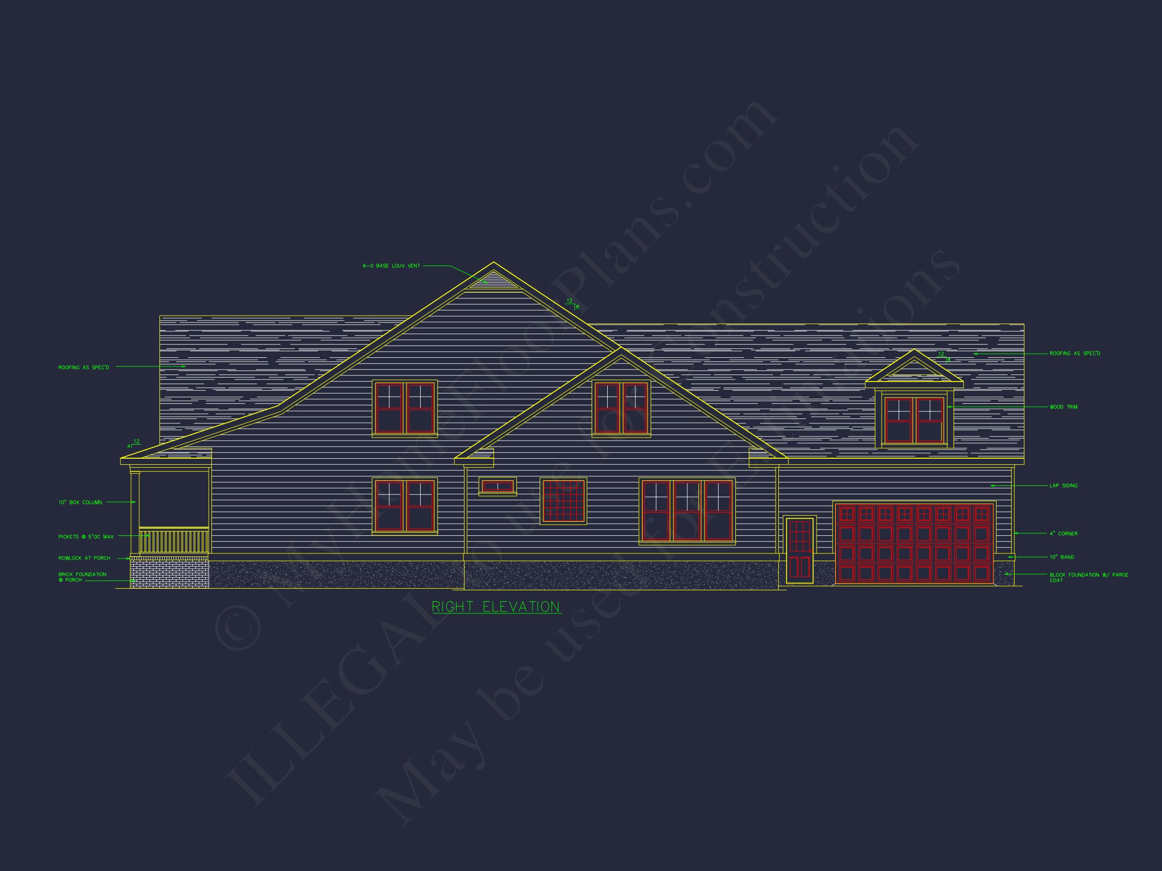 Charming house Floor Plan with CAD Designs,4 Bedrooms