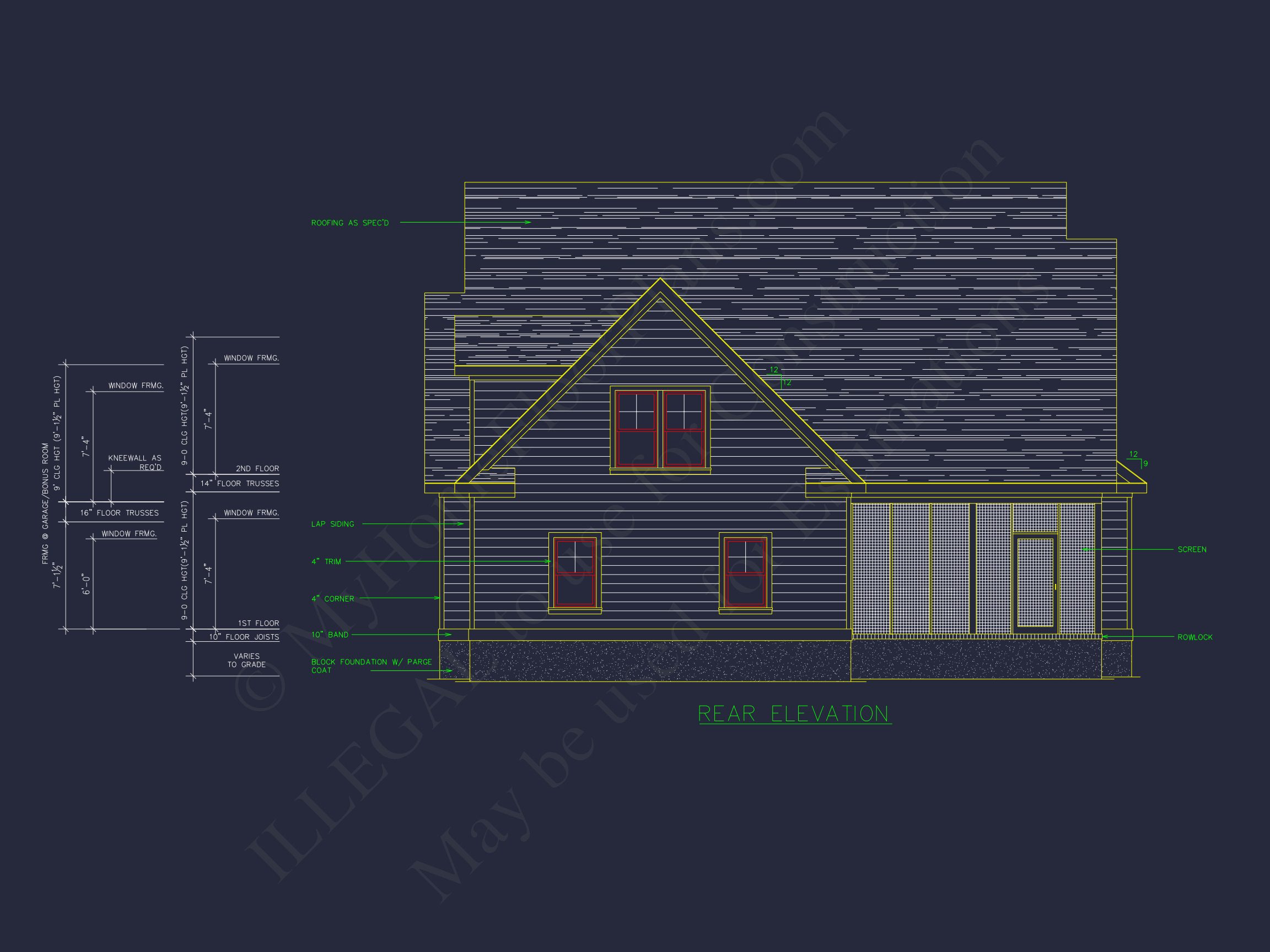 Charming house Floor Plan with CAD Designs,4 Bedrooms