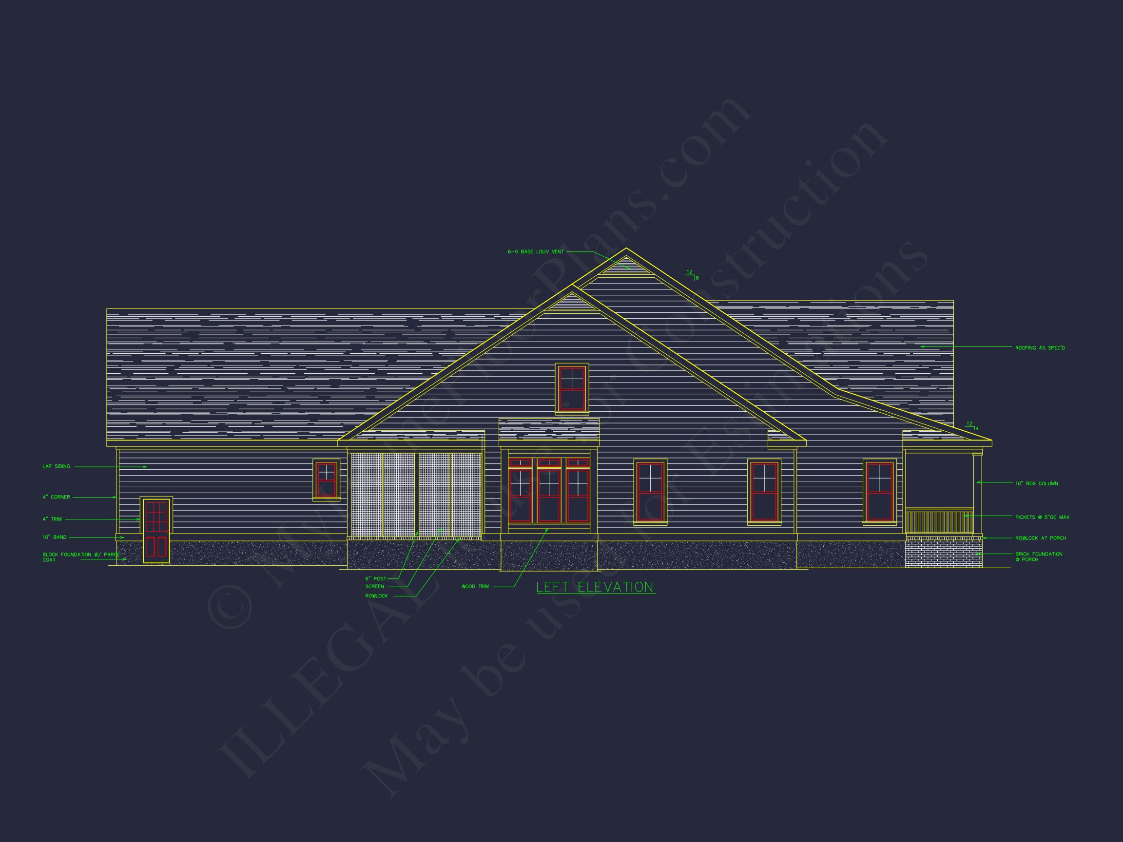 Charming house Floor Plan with CAD Designs,4 Bedrooms