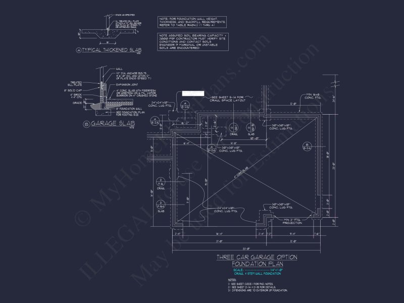 Charming house Plan: Blueprint Design with 1.5 Floors & Garage