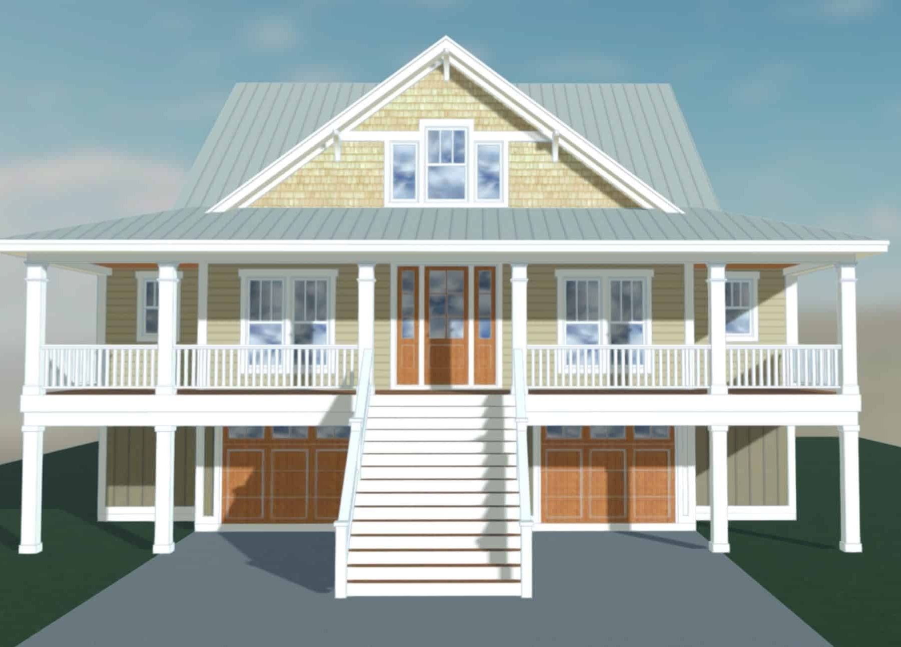 Charming house Plan With Floor Plan and Coastal Designs