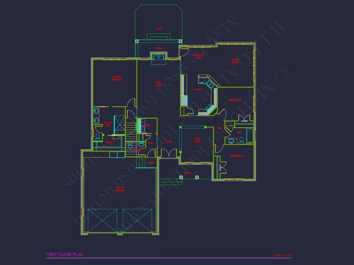 Charming house Plan with 1.5 Story CAD Designs & Floor Plans