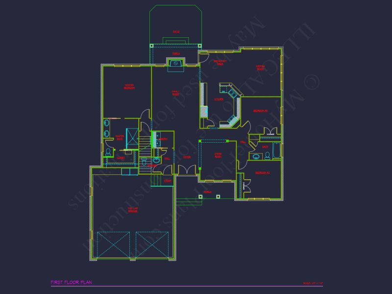 Charming house Plan with 1.5 Story CAD Designs & Floor Plans