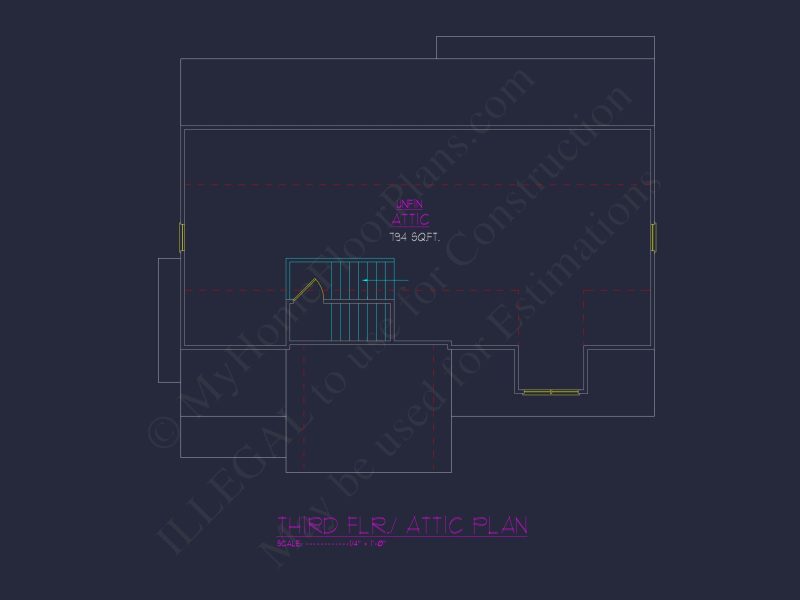 Charming house Plan with 2 Floors, 4 Bedrooms & CAD Blueprints