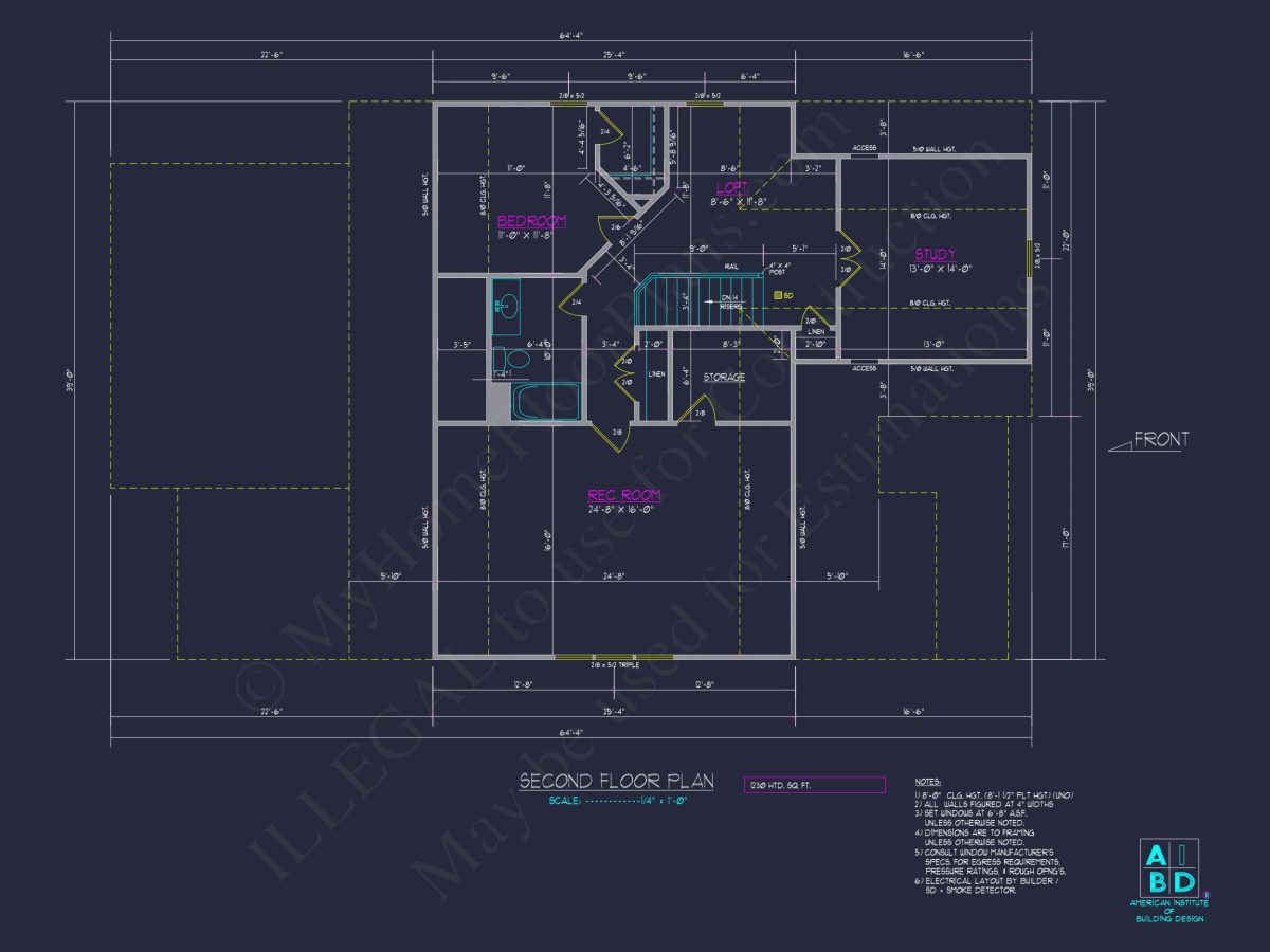 Charming house Plan with 2 Stories, CAD Designs & Blueprints
