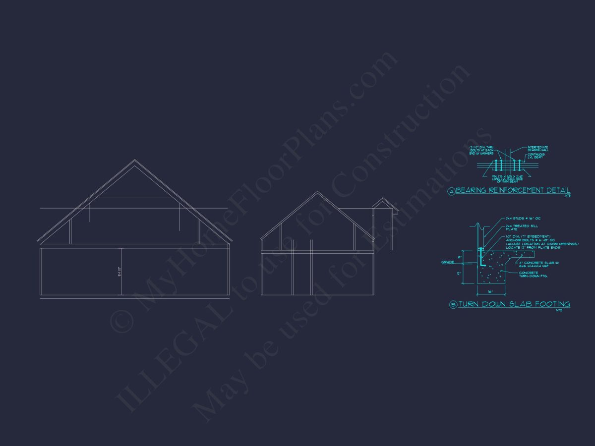 Charming house Plan with 2 Stories, CAD Designs & Blueprints