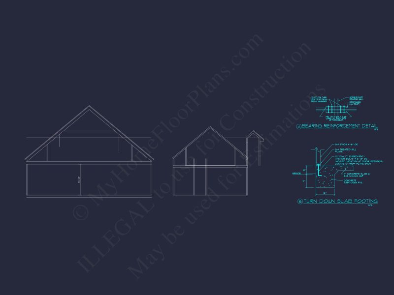 Charming house Plan with 2 Stories, CAD Designs & Blueprints