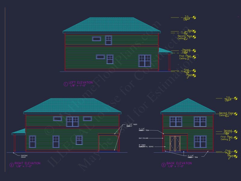 Charming house Plan with 5 Bedrooms and Modern Floor Designs
