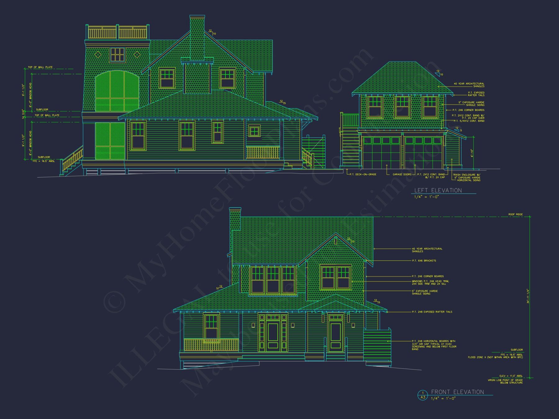 Charming house Plan with Cart Garage, Floor Plans, and CAD Designs