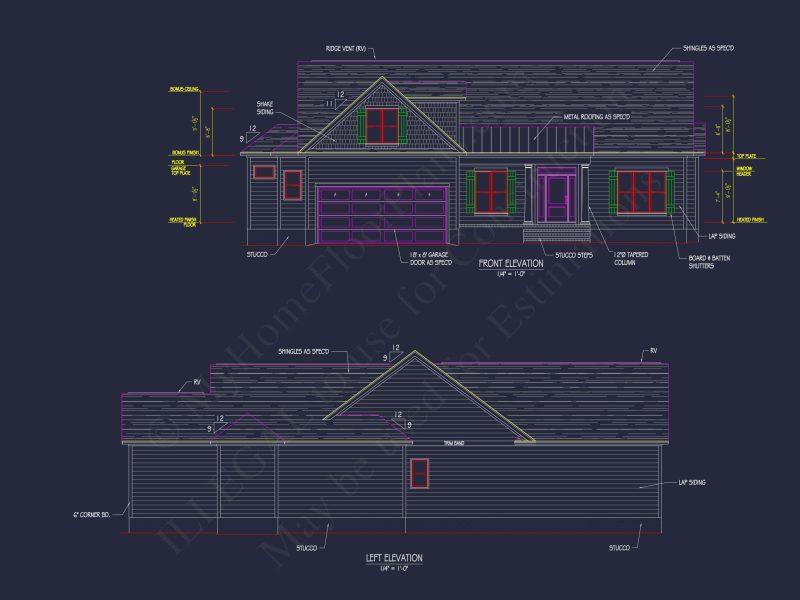 Charming house Plan with Coastal and Craftsman Designs