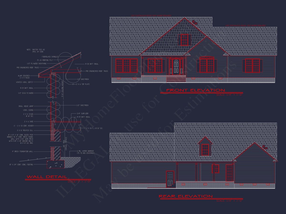 Charming house Plan with Spacious Floor Plan and CAD Design