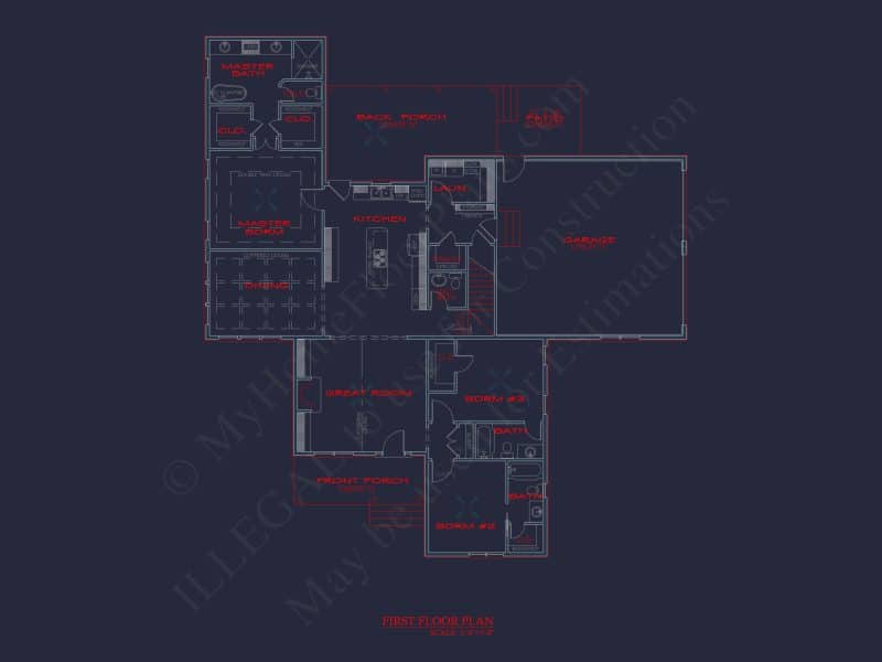 Charming house Plan with Spacious Floor Plan and CAD Design