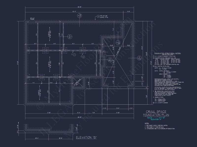 Charming Ranch house Plan: CAD Floor Plan & Architecture Designs