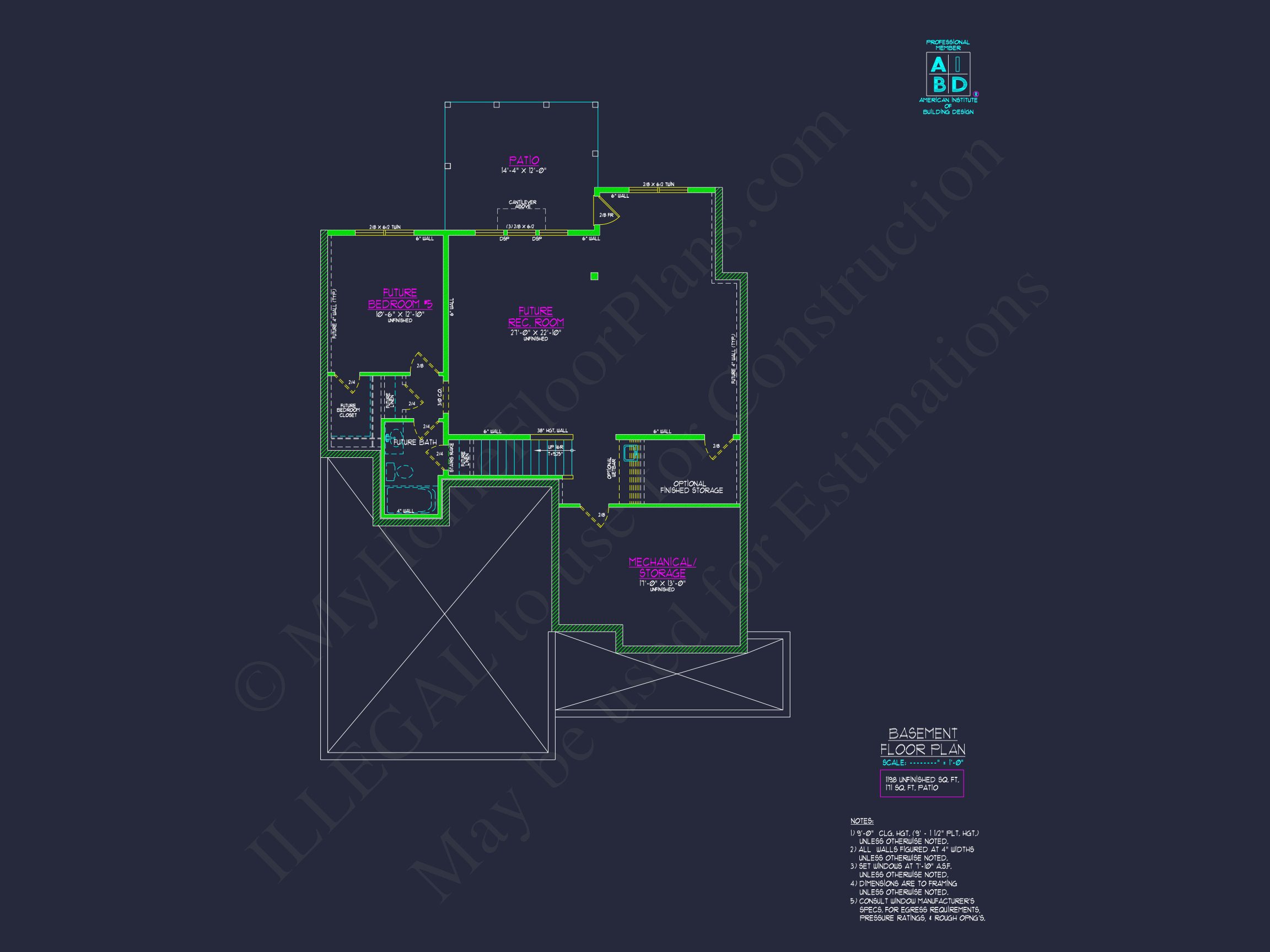 Charming Two-Story Home Plan with 4 Bedrooms & CAD Designs