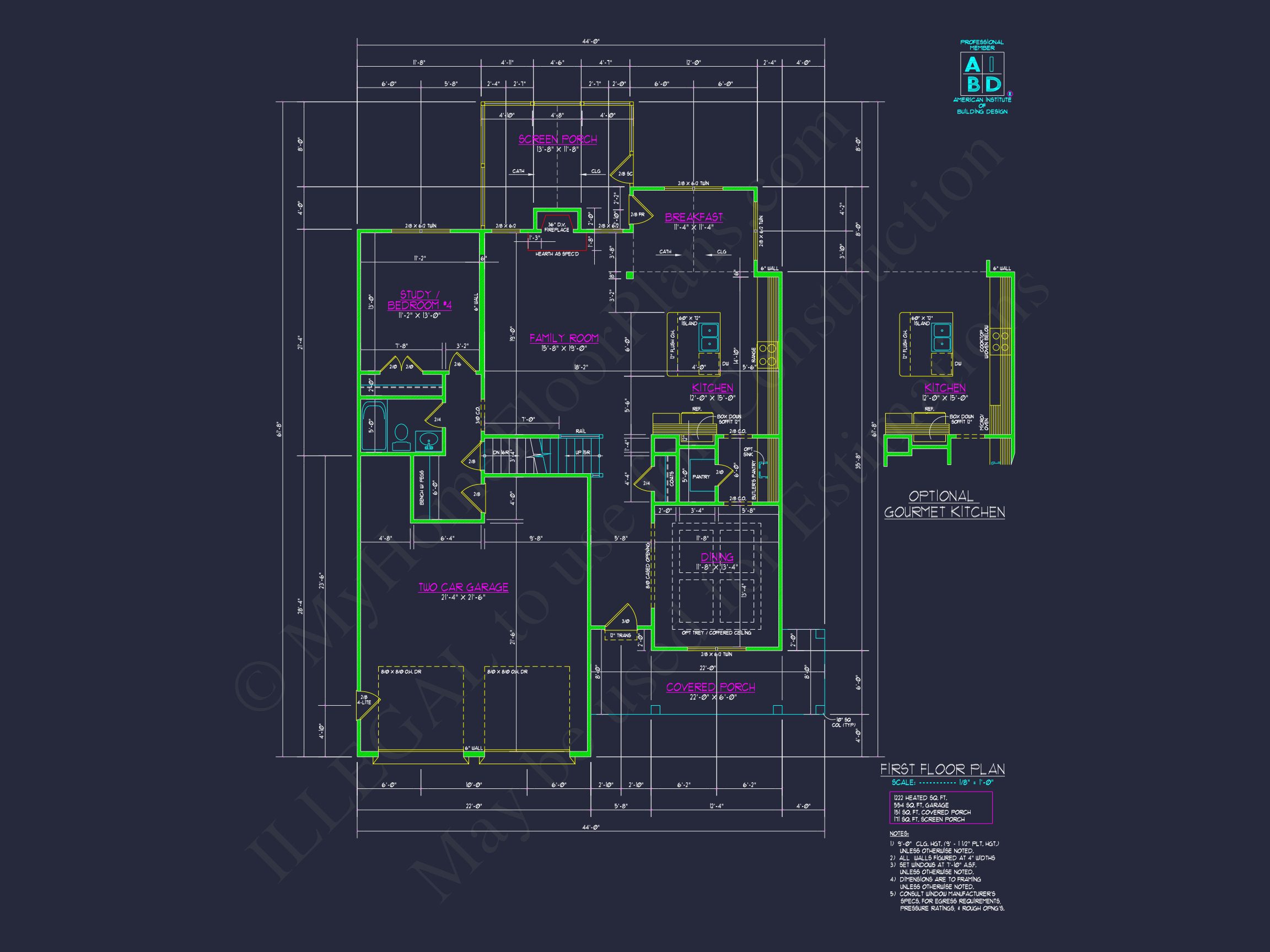Charming Two-Story Home Plan with 4 Bedrooms & CAD Designs