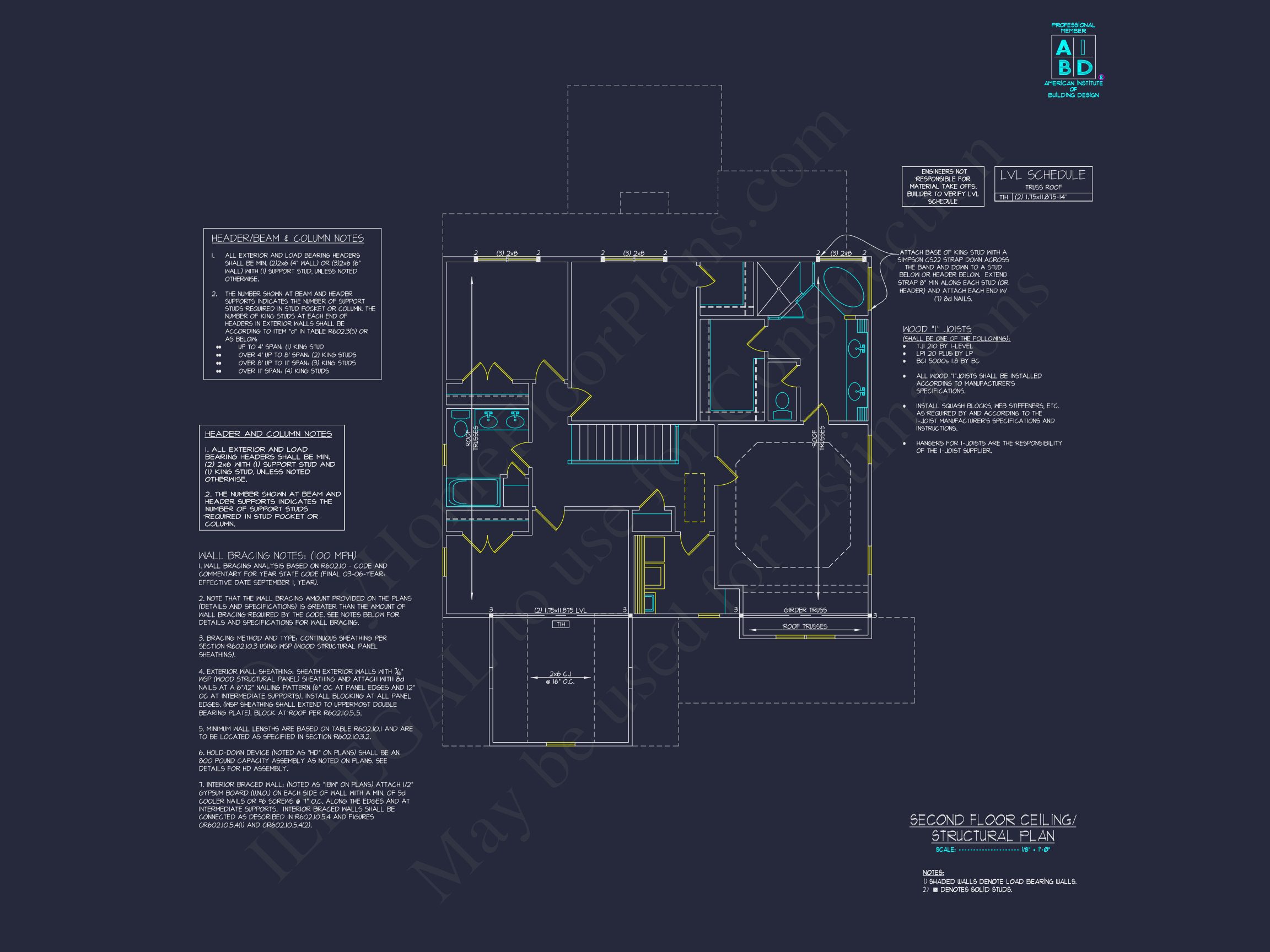 Charming Two-Story Home Plan with 4 Bedrooms & CAD Designs