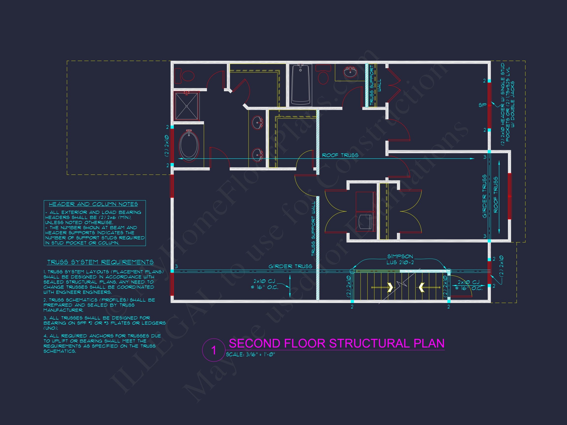 Charming Two-Story Home Plan with Detailed CAD Blueprint Designs