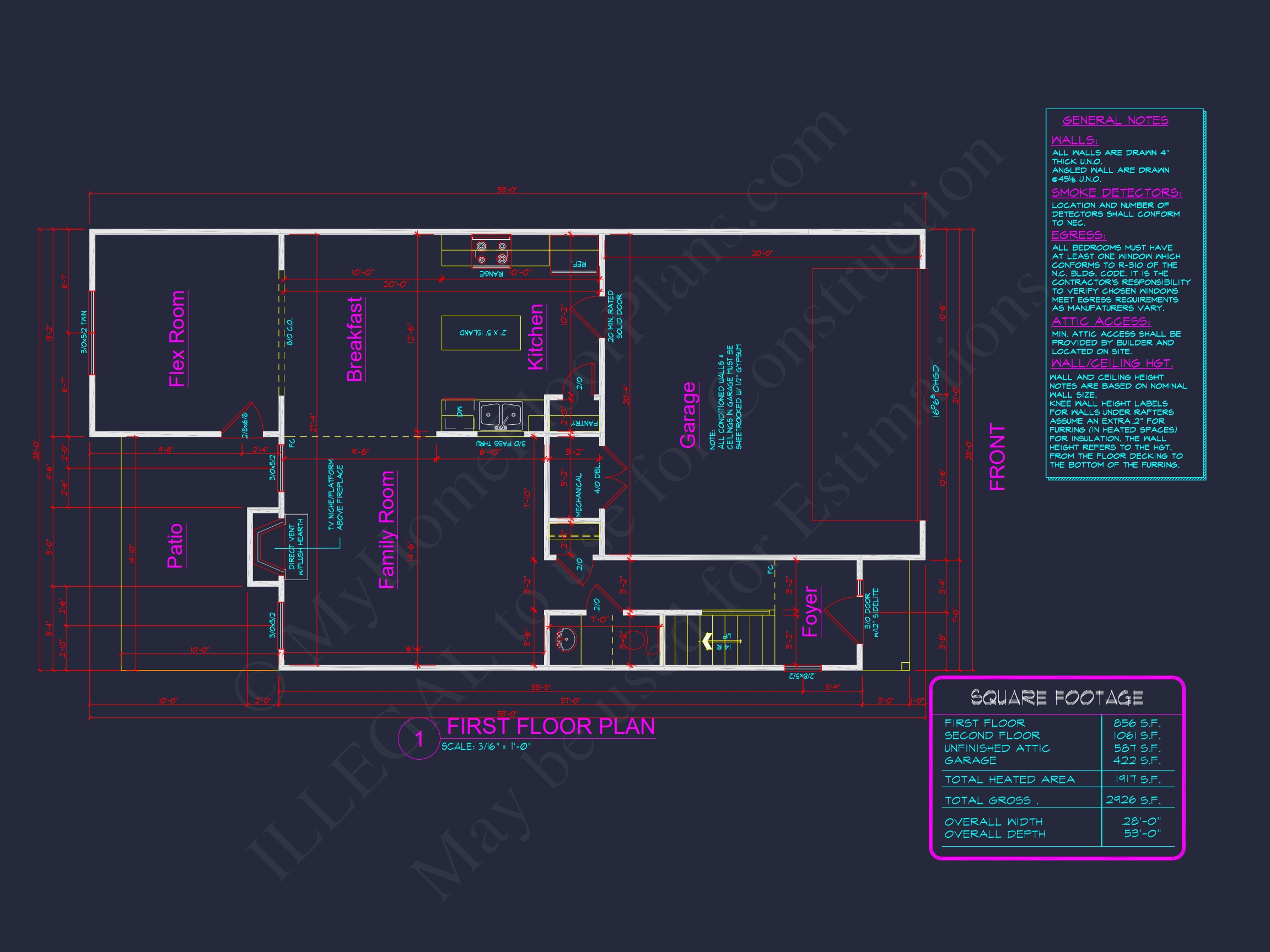 Charming Two-Story Home Plan with Detailed CAD Blueprint Designs