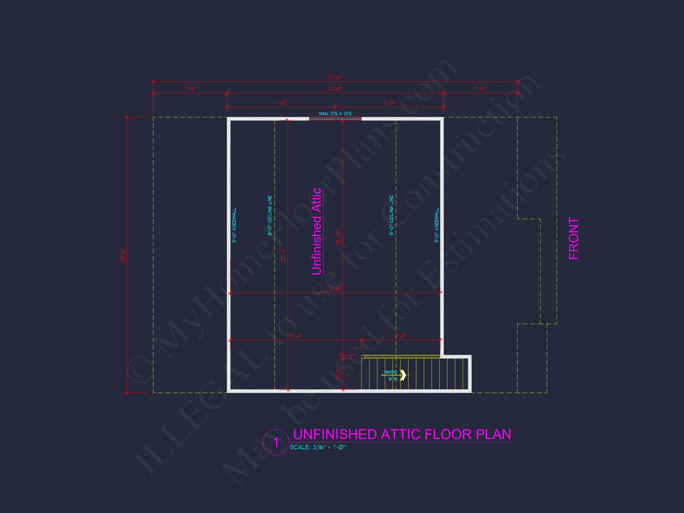 Charming Two-Story Home Plan with Detailed CAD Blueprint Designs