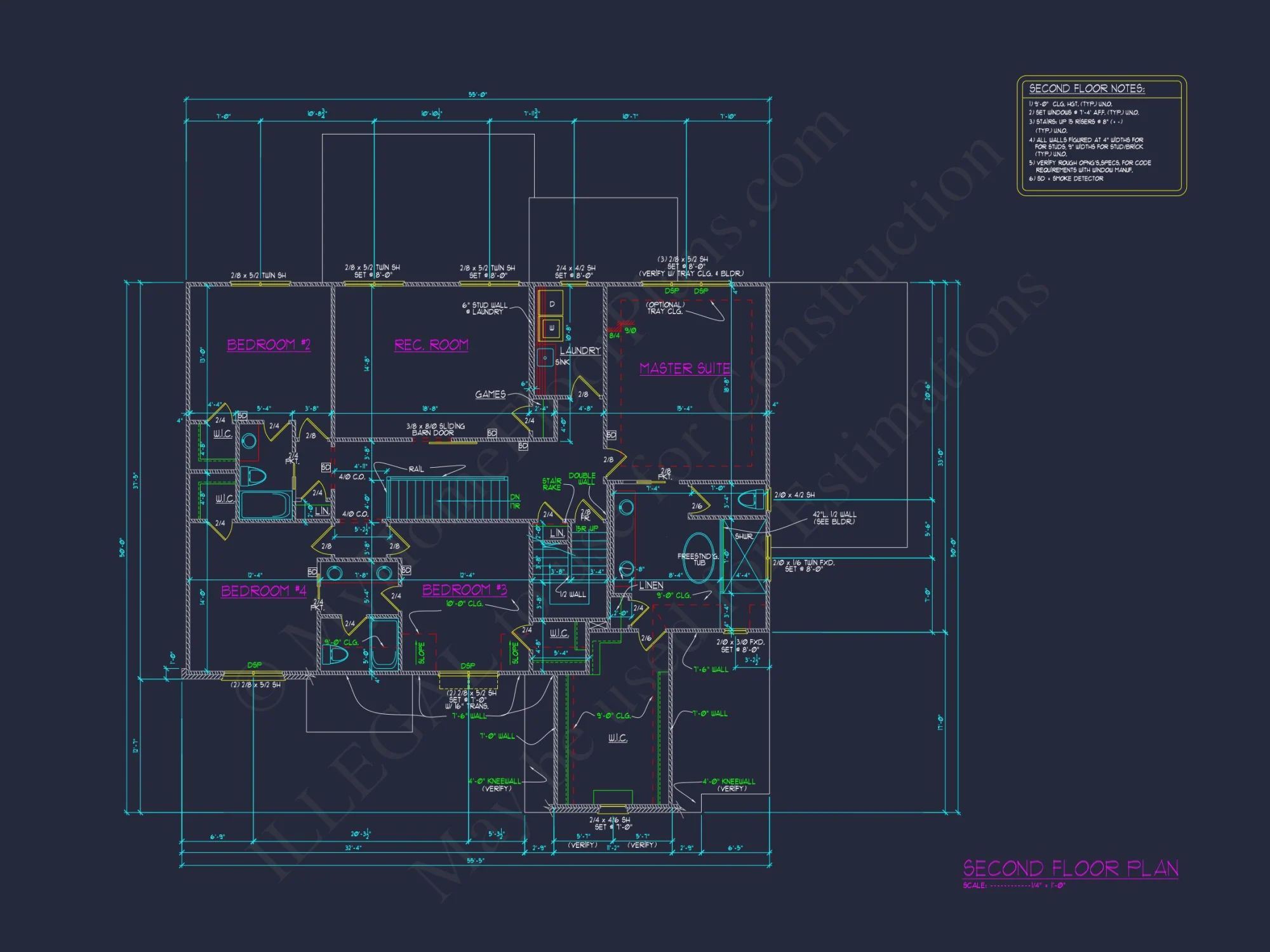Classic 2-Story house Plan with CAD Floor Designs & Blueprint