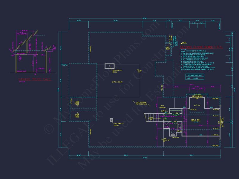 Classic Craftsman house Design with Blueprint CAD Floor Plans