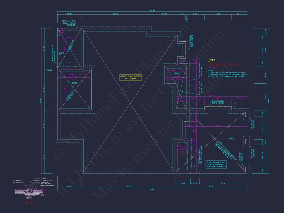 Classic Craftsman house Design with Blueprint CAD Floor Plans