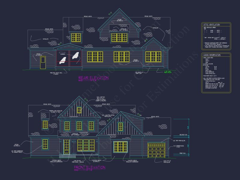 Classic Craftsman house Plan with Spacious Floor Designs in CAD