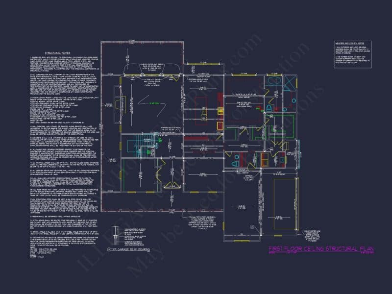 Classic house Blueprint with Colonial-Style Floor Plan Designs