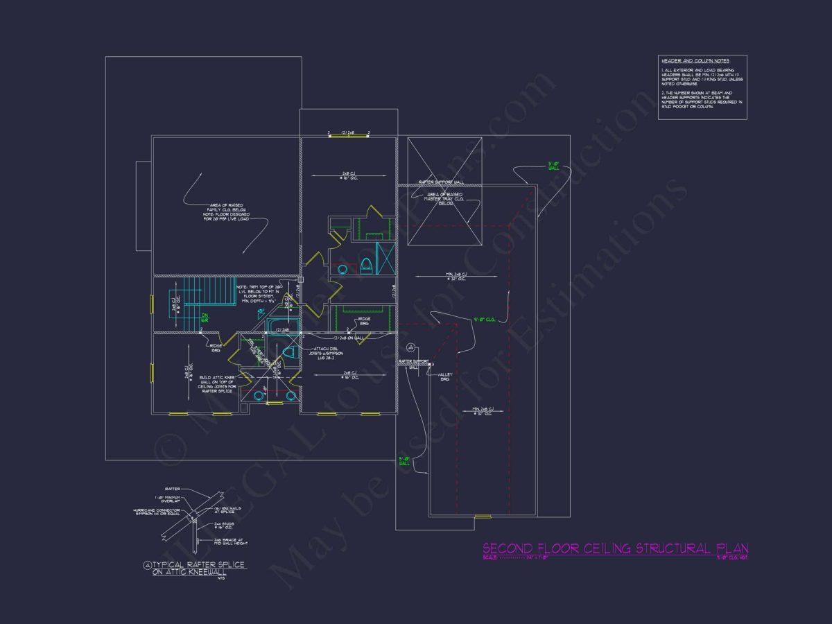 Classic house Blueprint with Colonial-Style Floor Plan Designs