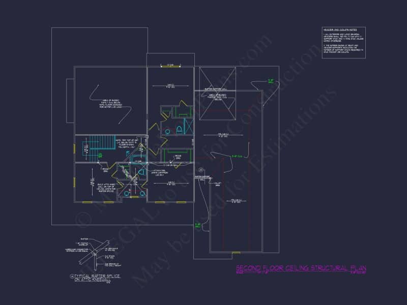 Classic house Blueprint with Colonial-Style Floor Plan Designs