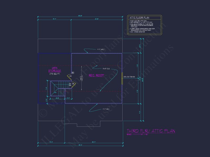 Classic house Floor Plan and Architectural Blueprint Designs