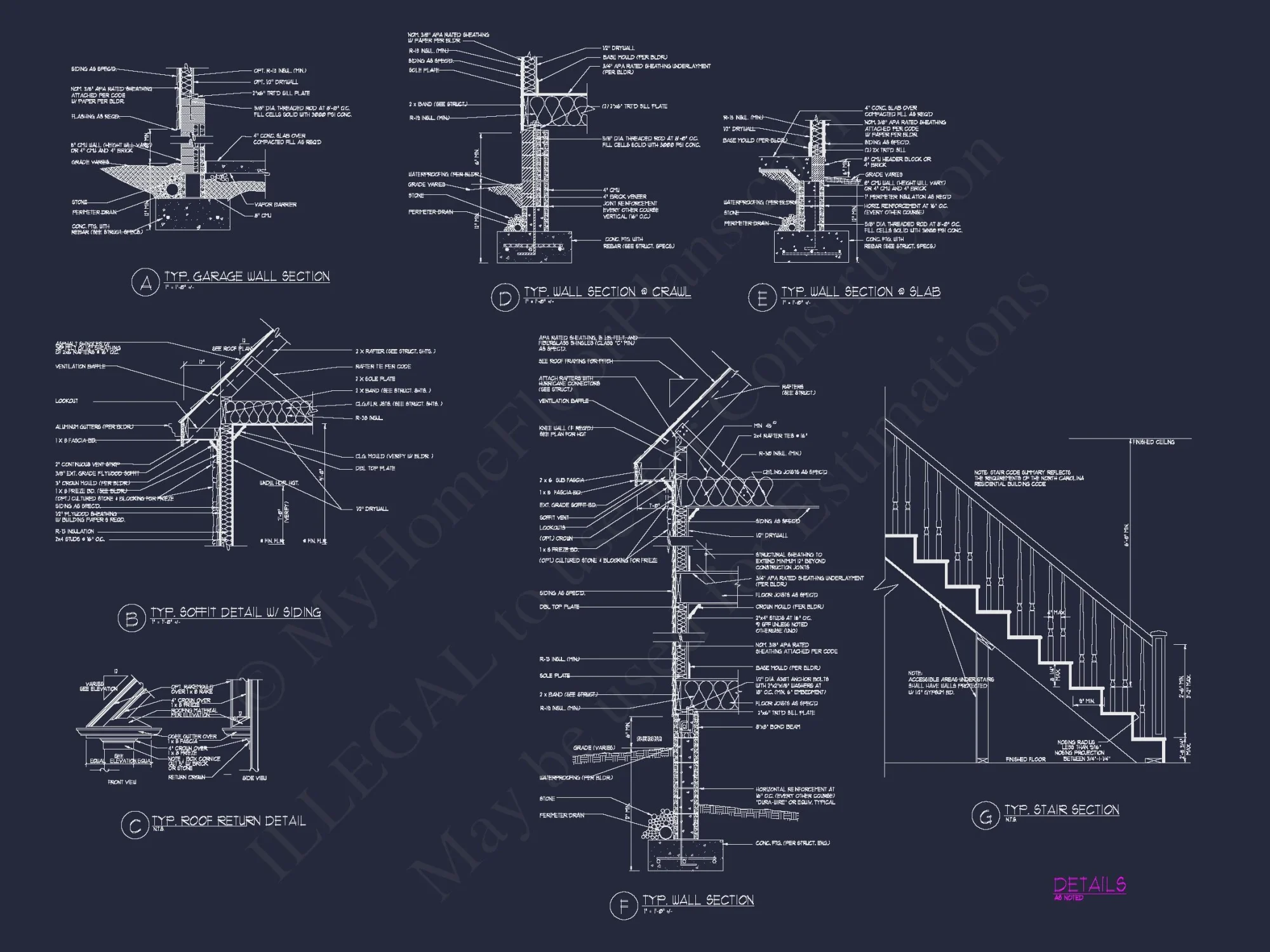 Classic house Floor Plan and Architectural Blueprint Designs