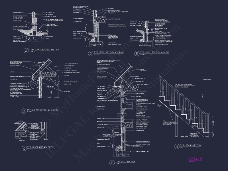 Classic house Floor Plan and Architectural Blueprint Designs