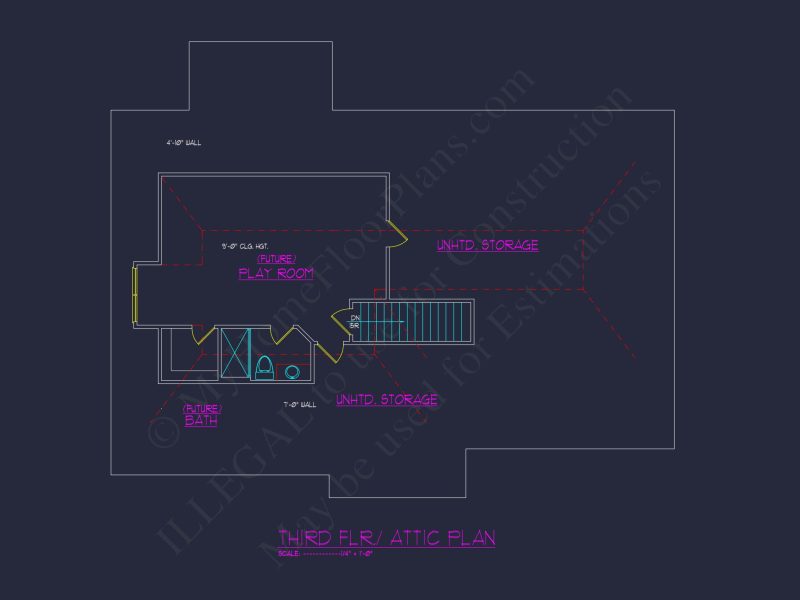 Classic house Floor Plan with Architectural Designs & Features