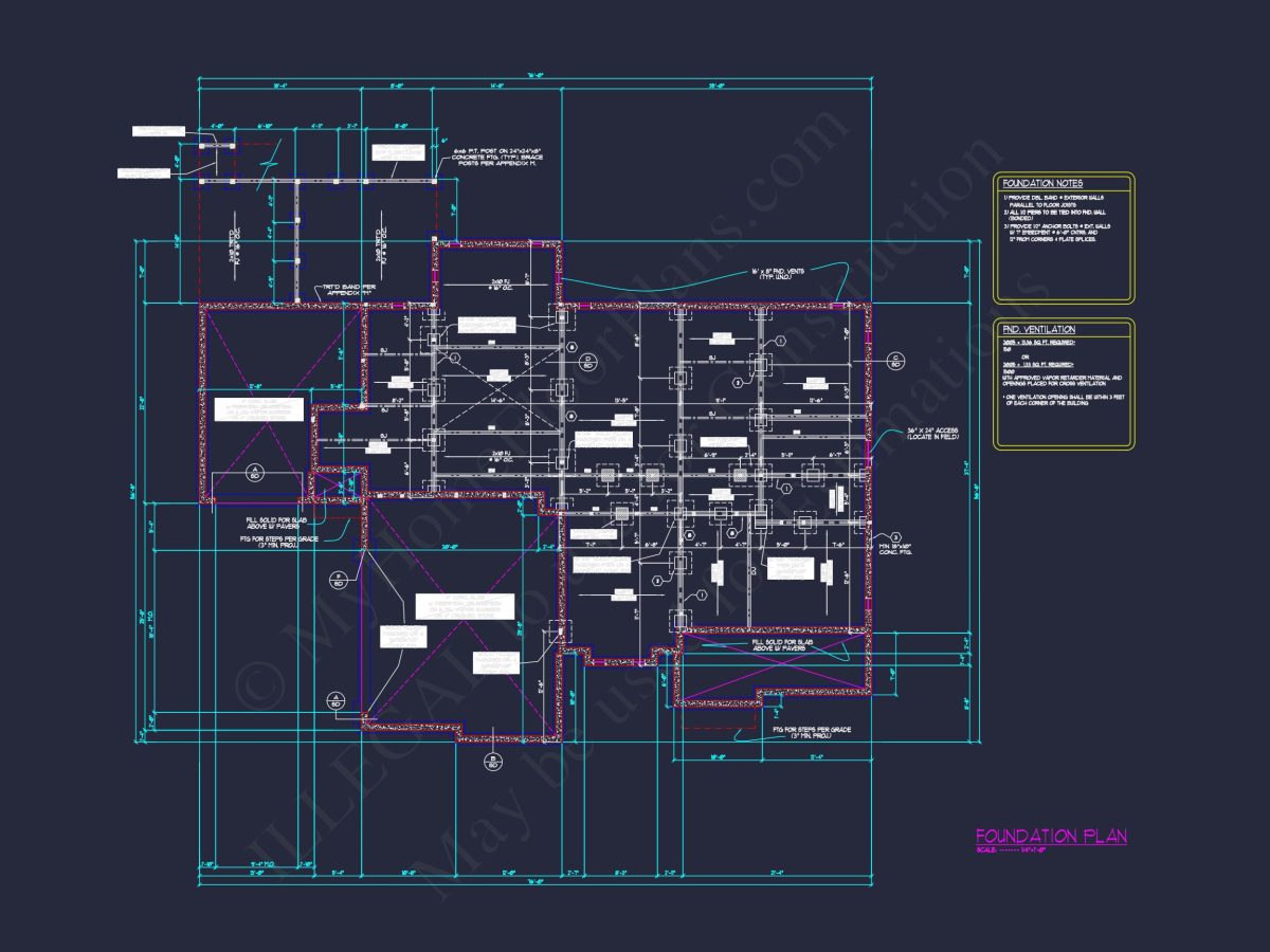 Classic house Floor Plan with Architectural Designs & Features