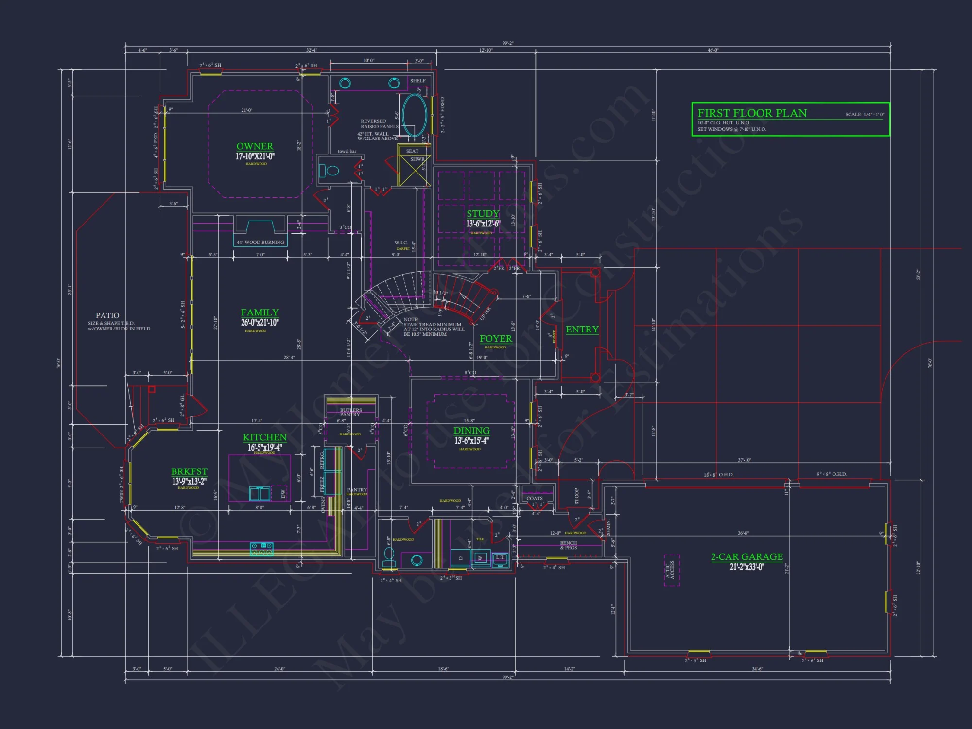 Classic house Floor Plan with CAD Designs and Blueprint Features