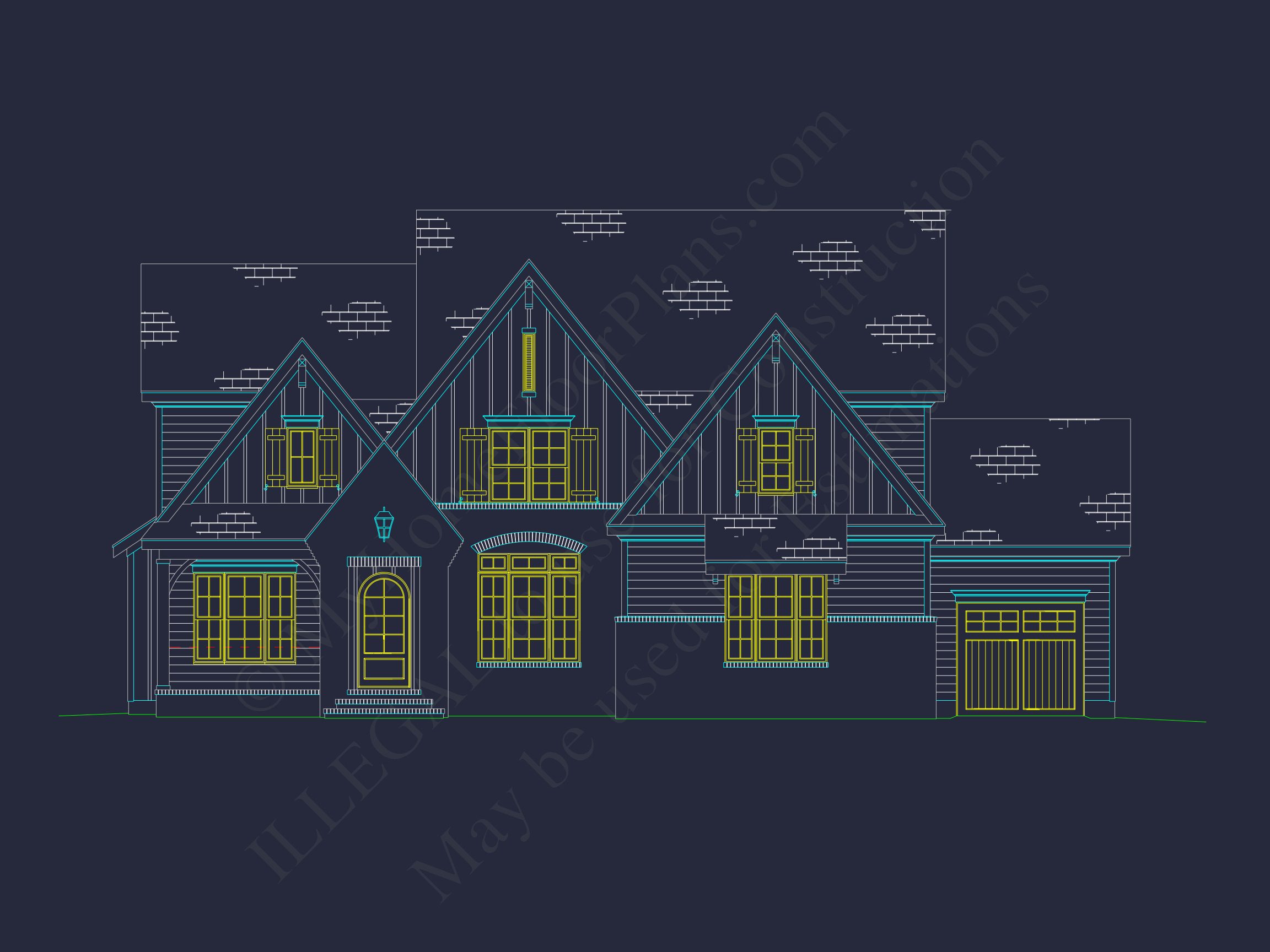 Classic house Floor Plan with CAD,Blueprint,Unique Designs