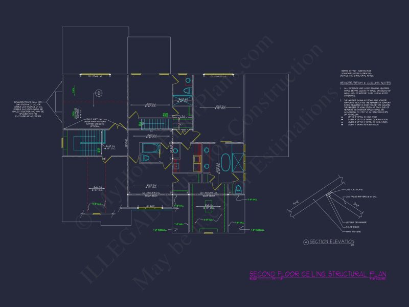 Classic house Floor Plan with CAD, Blueprint, Unique Designs