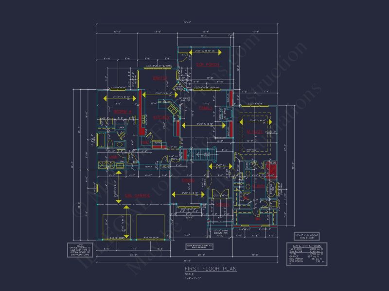 Classic house Plan with 2 Floors, CAD Blueprints & Designs