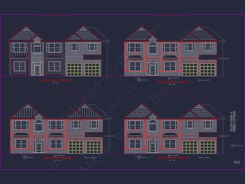 Classic house Plan with Detailed Floor Plans & CAD Designs