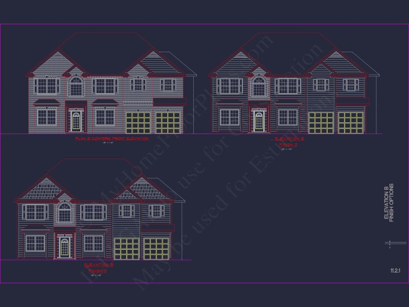 Classic house Plan with Detailed Floor Plans & CAD Designs