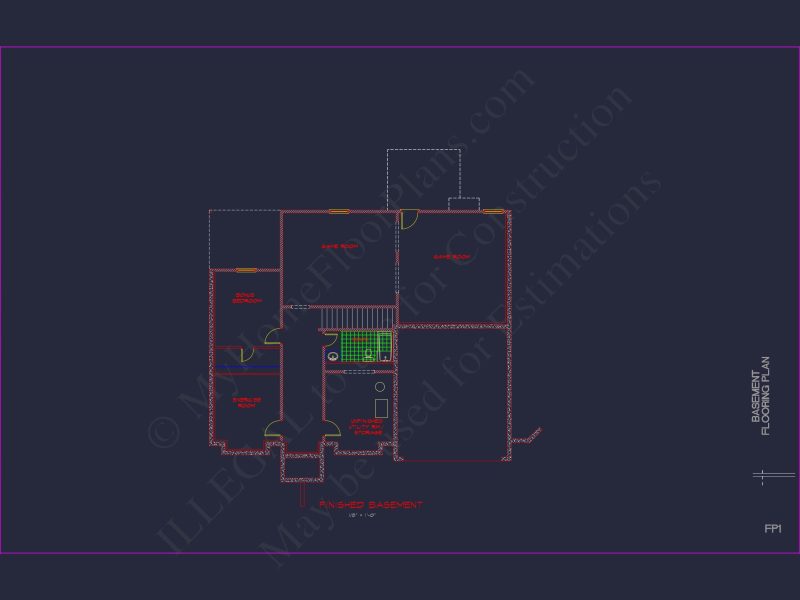 Classic house Plan with Detailed Floor Plans & CAD Designs
